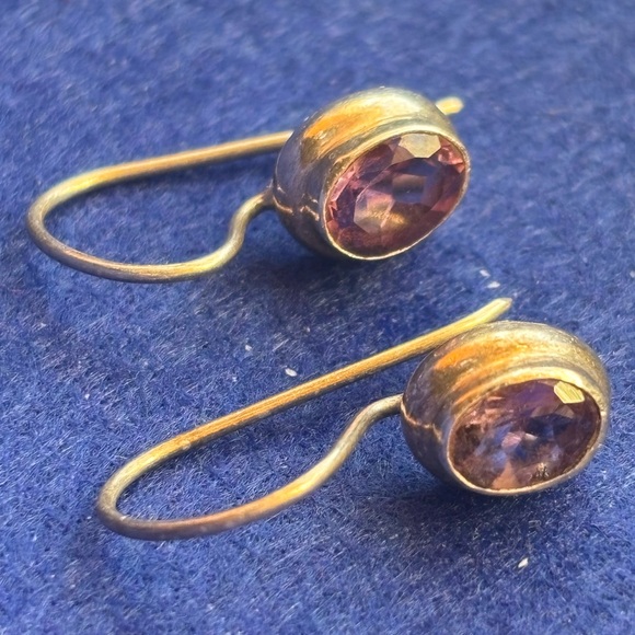 Vintage Jewelry - Vintage Amethyst Earrings